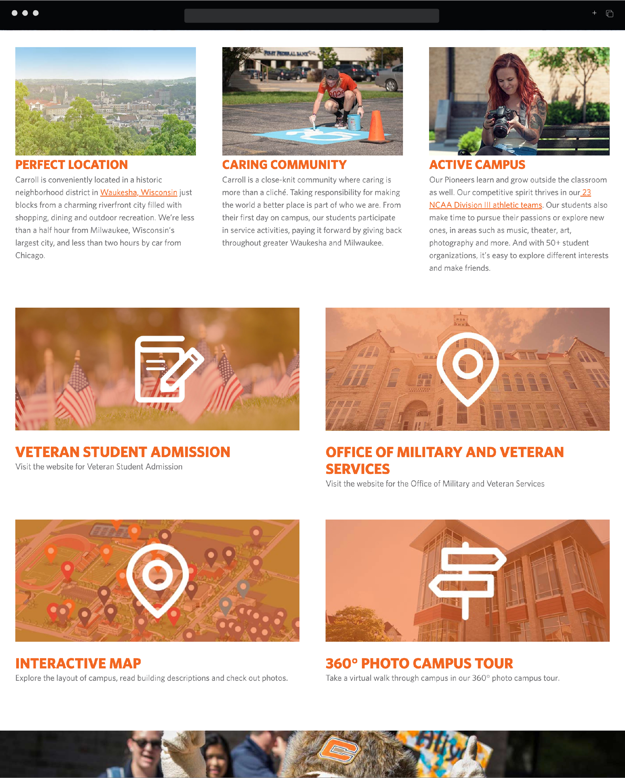 Carroll University about us page 