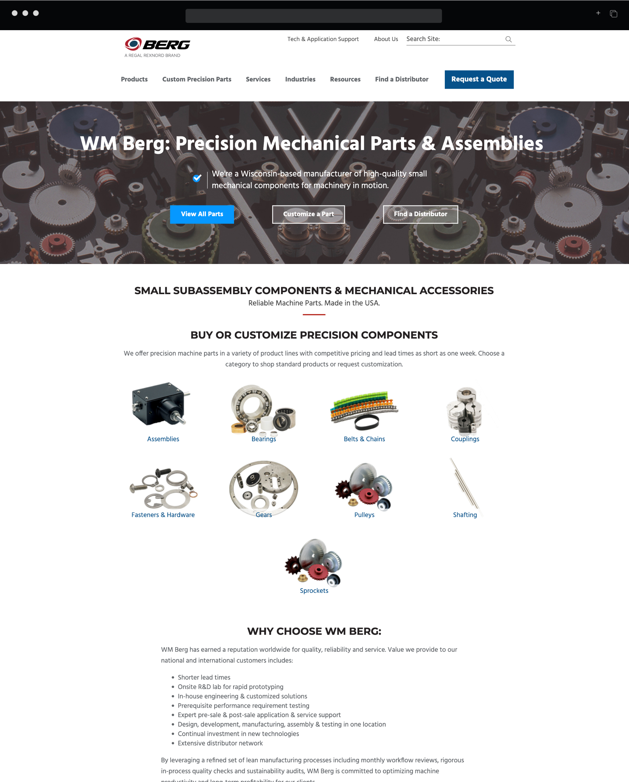 WM Berg hompage